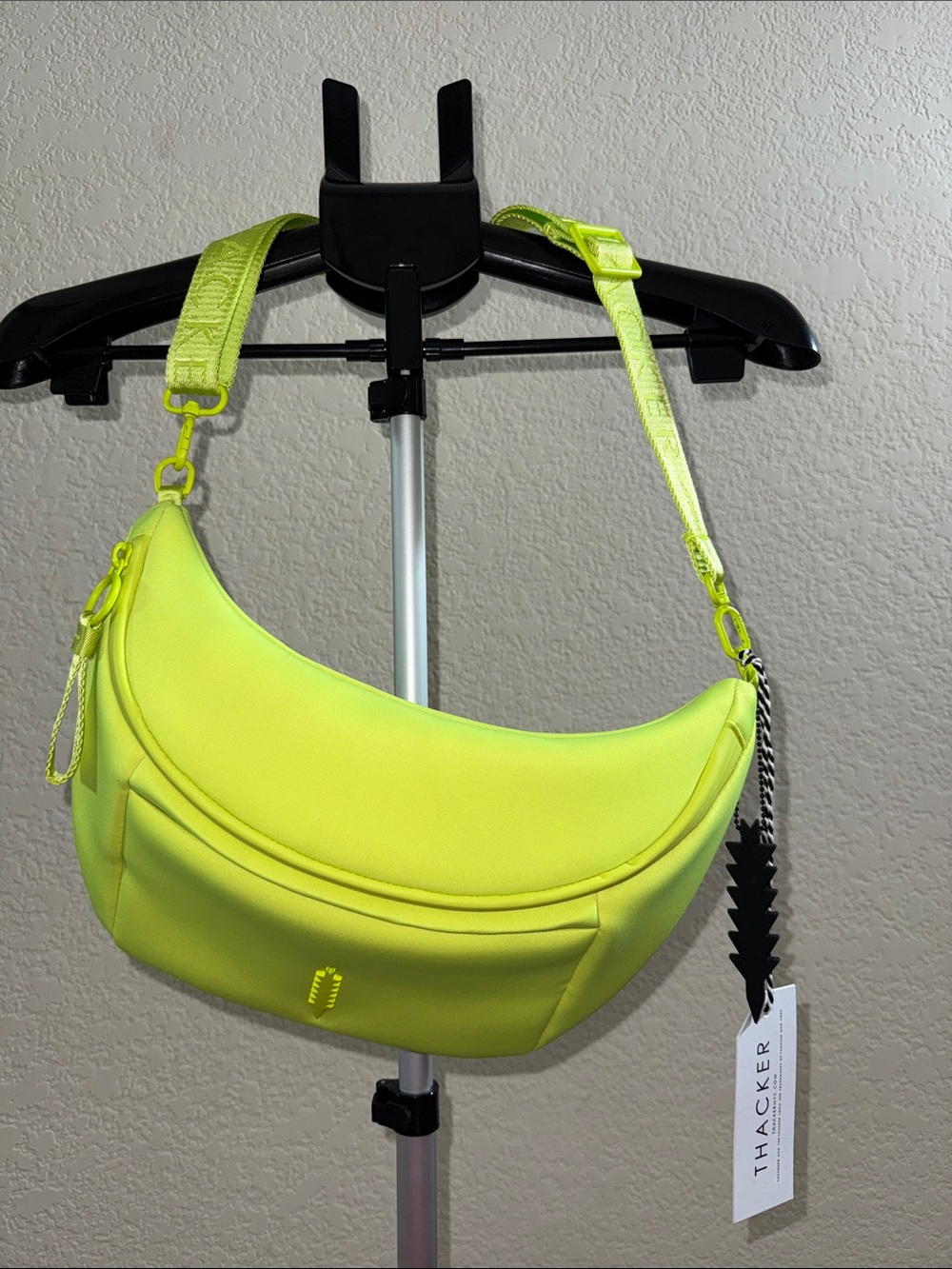 Thacker Neon Yellow Crescent Shoulder Baggy